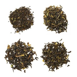 Schrader Darjeeling Assam Yunnan Black Tea Tasting Set Including Tea Filter Bags 100 Pieces 4 x 100 g