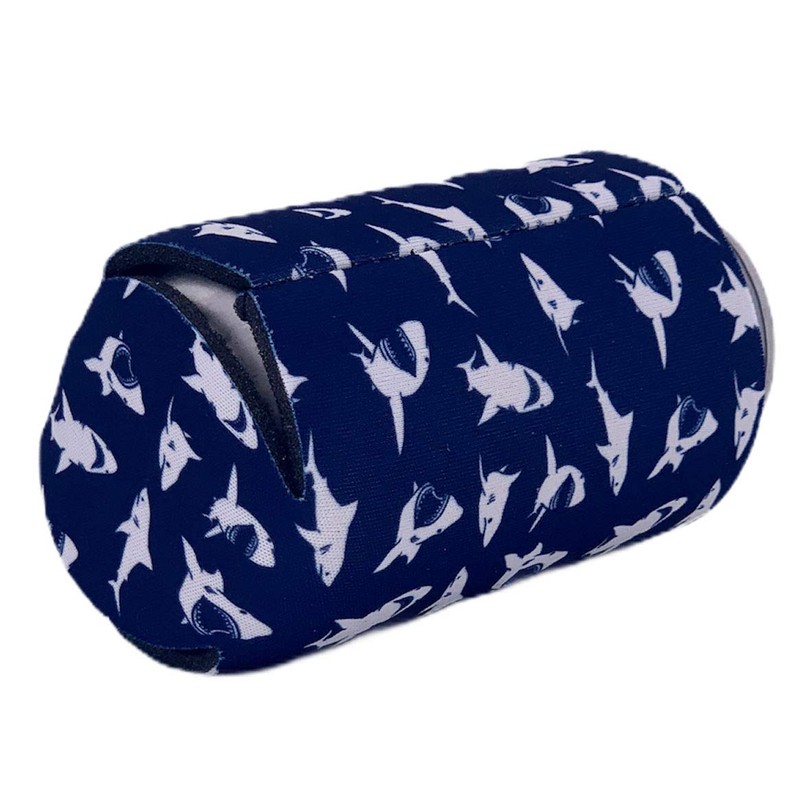 Shark Pattern Collapsible Can Coolie