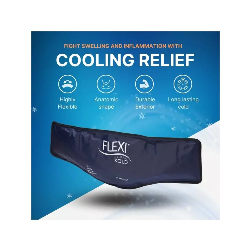 FlexiCold 플렉시콜드 젤 넥 스팩(23인치 X 8인치 5인치) - 재사용