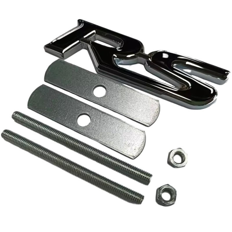 3D Raised Letters RS Emblem Grill Metal Badge Fits for