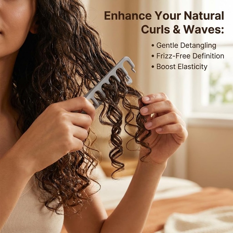 Texture Styling Comb for Men & Women, Wide & Fine