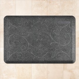 WellnessMats Bella Collection Anti-Fatigue Floor Mat, Polyurethane – Ergonomic Support Pad for Home, Kitchen, Garage, Office Standing Desk – Water Resistant - Made in USA