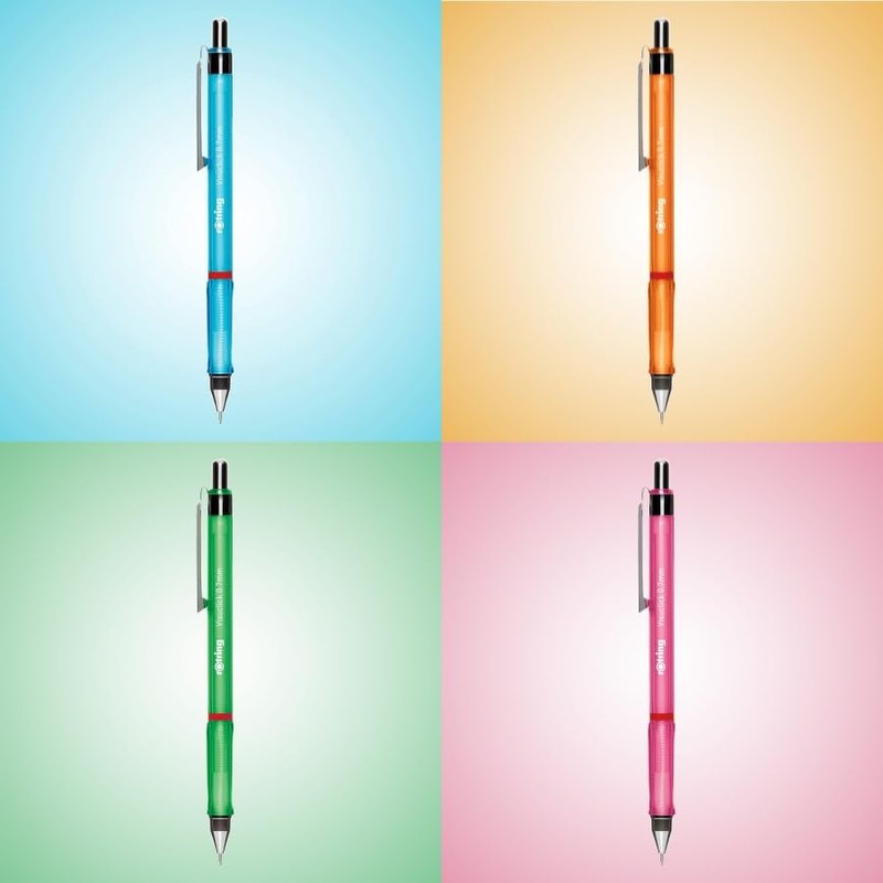 rOtring Visuclick Mechanical Pencil Set – 2 Colors (Blue, Green)