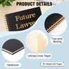 QYUVK Future Lawyer Gold Foil Hardcover 160 Pages Spiral Notebooks,