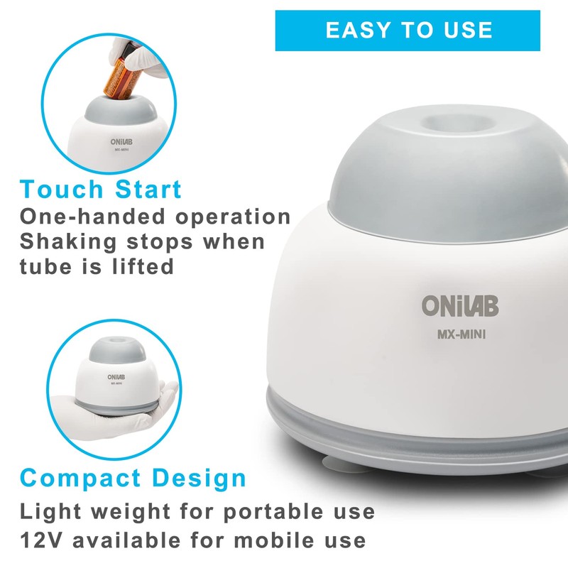 ONiLAB Mini Vortex Mixer with Touch Function, Lab Mixing, Nail