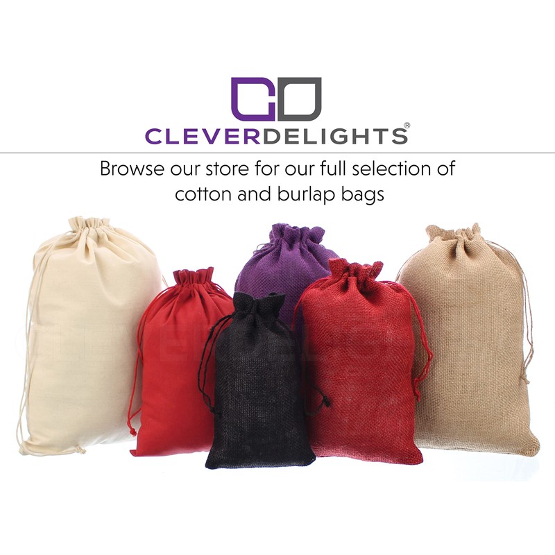 CleverDelights 23" x 40" Burlap Bags - 3 Pack -