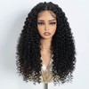 Rebecca Q Black Lace Front Wig Long Deep Wave Curly