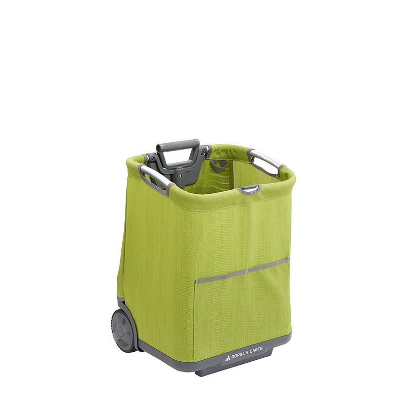 Gorilla Carts GCSS-11G-COM Collapsible Soft-Sided Folding Garden Cart, 150-Pound Capacity,