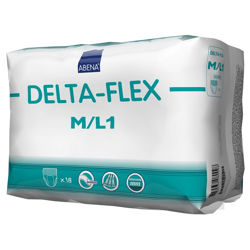Abena Delta-Flex Protective Underwear, Level 1, (Small To Extra Large