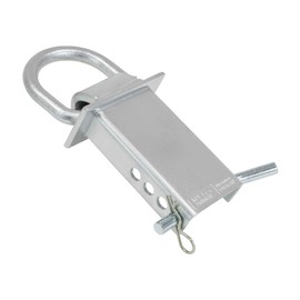 Mytee Products Heavy Duty Adjustable Trailer Stake Pocket D Ring Zinc Coated w/ 1/2" Hitch Pin, Load limit 5400 lbs& 4 Adjustable Hole Stake Pocket D-Ring Tie Down Utility for Flatbed Trucks & Trailer