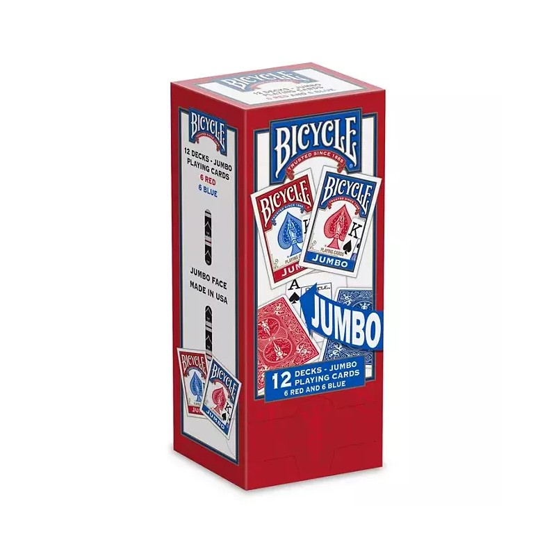 Bicycle Jumbo Faces Playing Cards - 12 pks.