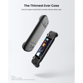 tomtoc Protective Case for New Steam Deck OLED and Steam Deck, Hard Shell Portable Travel Carrying Bag for Steam Deck Console & Accessories, Shockproof, Travel Friendly, Grey