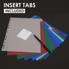 BAZIC Binder Dividers w/ 10 Color Tabs 8. 5" x