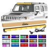 Barra Torreta Estrobo Codigo Leds Cob Policia 47 PuLG 80w