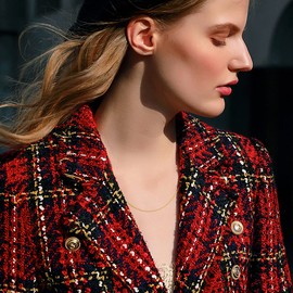 SISGEM 14K Gold Cuban Chain Necklace for Women, Solid Yellow Gold Flat Curb Link Chain Necklace jewelry with Lobster Claw Clasp, 16/18/20/22inch (16)