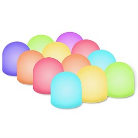 Novelty Place Mini Luz Nocturna Cambio de Color, Iluminación LED Multicolor - Luz de Noche para Dormitorio de Ni?os, Ba?o, Sala de Estar - Funciona co
