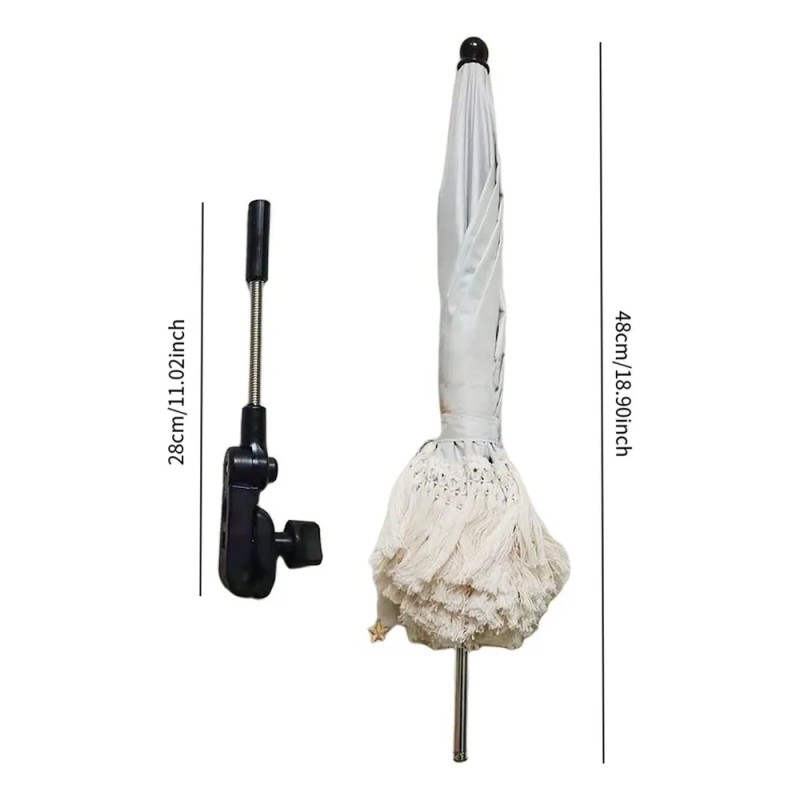 Sombrilla Plegable Portátil Con Abrazadera Para Cochecito,