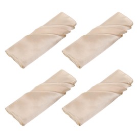 MECCANIXITY 12pcs Champagne Gold Satin Table Napkins Polyester Square Bright Table Napkin Fabric Table Napkin for Event Wedding Party Table Decoration,20×20 Inch