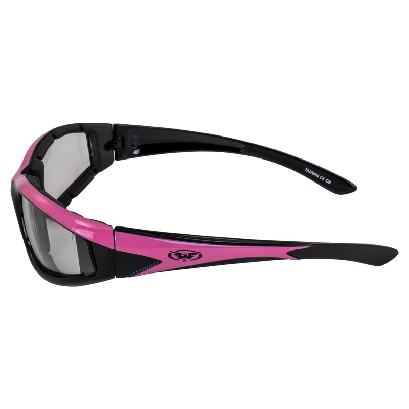 Global Vision Eyewear Hawkeye-24 Padded Riding Glasses with Dual Color