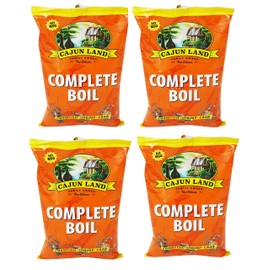 Cajun Land Crab Shrimp Crawfish Boil Complete 4 Lbs - SET OF 4