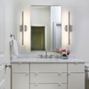 KAISITE Modern Vanity Light Brushed Nickel Bathroom Light Fixture Over