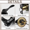 Sopoby 6 Pack Matte Black Door Handles Privacy Door Levers,