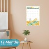 Guasslee 2025-26 Wall Calendar with Pockets, 12-Month Vertical Pocket Wall