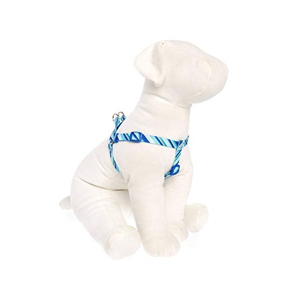 TOP PAW TP DS Blue Angle Stripe Step in Harness