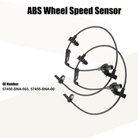 X AUTOHAUX 2pcs 57455-SNA-003 57450-SNA-003 ABS Wheel Speed Sensor Front Left or Right for Honda Civic 2006-2011 Sedan 1.3L 1.8L