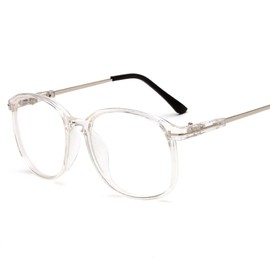 Rongchy Mens Myopia Glasses Womens oversize Frame Shortsighted Eyeglasses (Clear, -5.50)