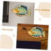 Ipetboom 2Pcs Metal Fish Wall Decor Vibrant Iron Fish Wall