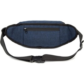 Large Crossbody Bag Waist Bag 4-Zipper Pockets Outdoor Fitness Adjustable Waist Belt Hiking Leisure Hands-Free Wallet Waist Bag Phone Bag Carry All Phones (Blue)