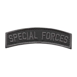 Special Forces SF Tab Badge SOF Blackout Subdued Green Berets US Army Tactical Morale Fastener Patch
