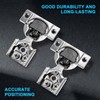 Redunest 1/2 Inch Overlay Soft Close Cabinet Hinges, 20 Pack