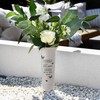 Grave/Memorial/Marker White Plastic Vase - MUM - With Spike