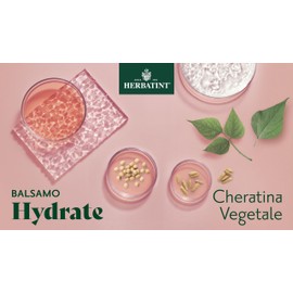 Herbatint Hydrate Conditioner Organic Moisturising Conditioner 200 ml for Dry, Dehydrated and Frizzy Hair, Dermatologically Tested on Sensitive Skin, 99% Natural Ingredients with