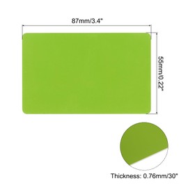 QUARKZMAN Pack of 40 Blank PVC Cards, 30Mil Graphic Quality Plastic Cards Glossy Waterproof for Photo ID Badge Printer, Green