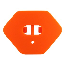 DUTYBOD Football Mouth Guard, Football Mouthpiece, Breathable, with Lip Guard, Helmet Strap Included, for Youth and Adults (Orange)