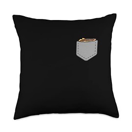 Kuhli Loach Fish In Your Pocket Design Co Funny Kuhli Loach Fish in Your Pocket Throw Pillow, 18x18, Multicolor