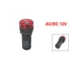 uxcell AC/DC 12V 20MA Equipment Signal Light Flash Buzzer Red