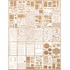 30 Pieces Journal Stencils Plastic Planner Stencils Ultimate Productivity Journal