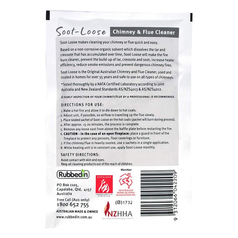 Firewise 18 Treatments Soot-Loose Chimney & Flue Cleaner Dissolves Soot,