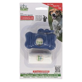 Dog Poop Bag Dispenser with 2 Rolls, 20-Count Leak-Proof Bags, for Easy Walks