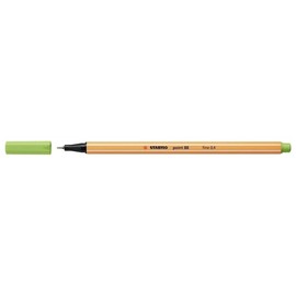STABILO Pack of 5 Felt-Tip Pens with Fine Point 88 – 0.4 mm Pistachio Green