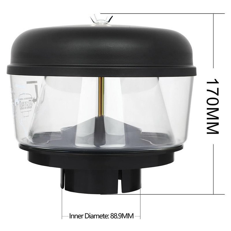 SCITOO Universal Snorkel Ram Sand Cup 3.5 Inch Pre-filter 3.5"