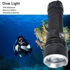 Dive Light IPX6 Waterproof 5000lm Adjustable Brightness Aluminium Alloy Durable