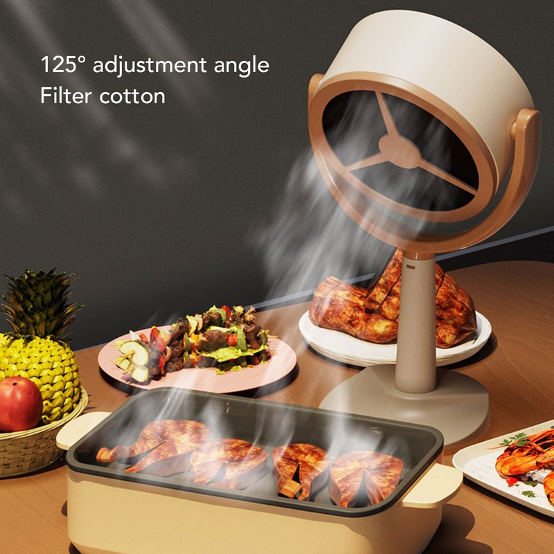 Desktop Range Hood Large Suction Mini Cooker Hood Angle Adjustable