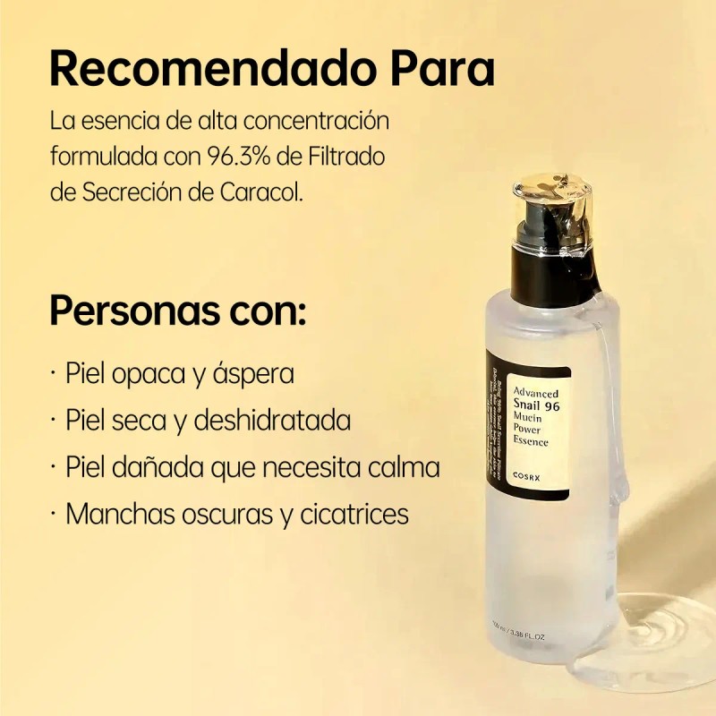 Cosrx Advanced Snail 96 Mucin Esencia Reparadora 100ml