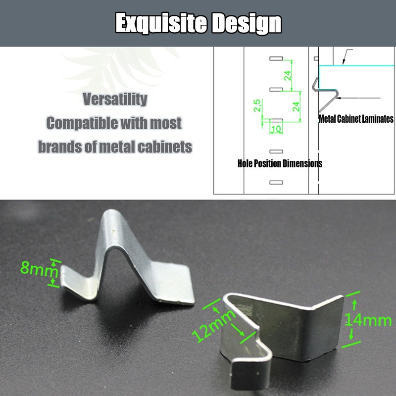 Shelf Clips - Metal Shelf Clips for Adjustable Shelves Compatible