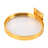 Laroal Small Floating Shelf With Gold Frame Wall Mounted Round